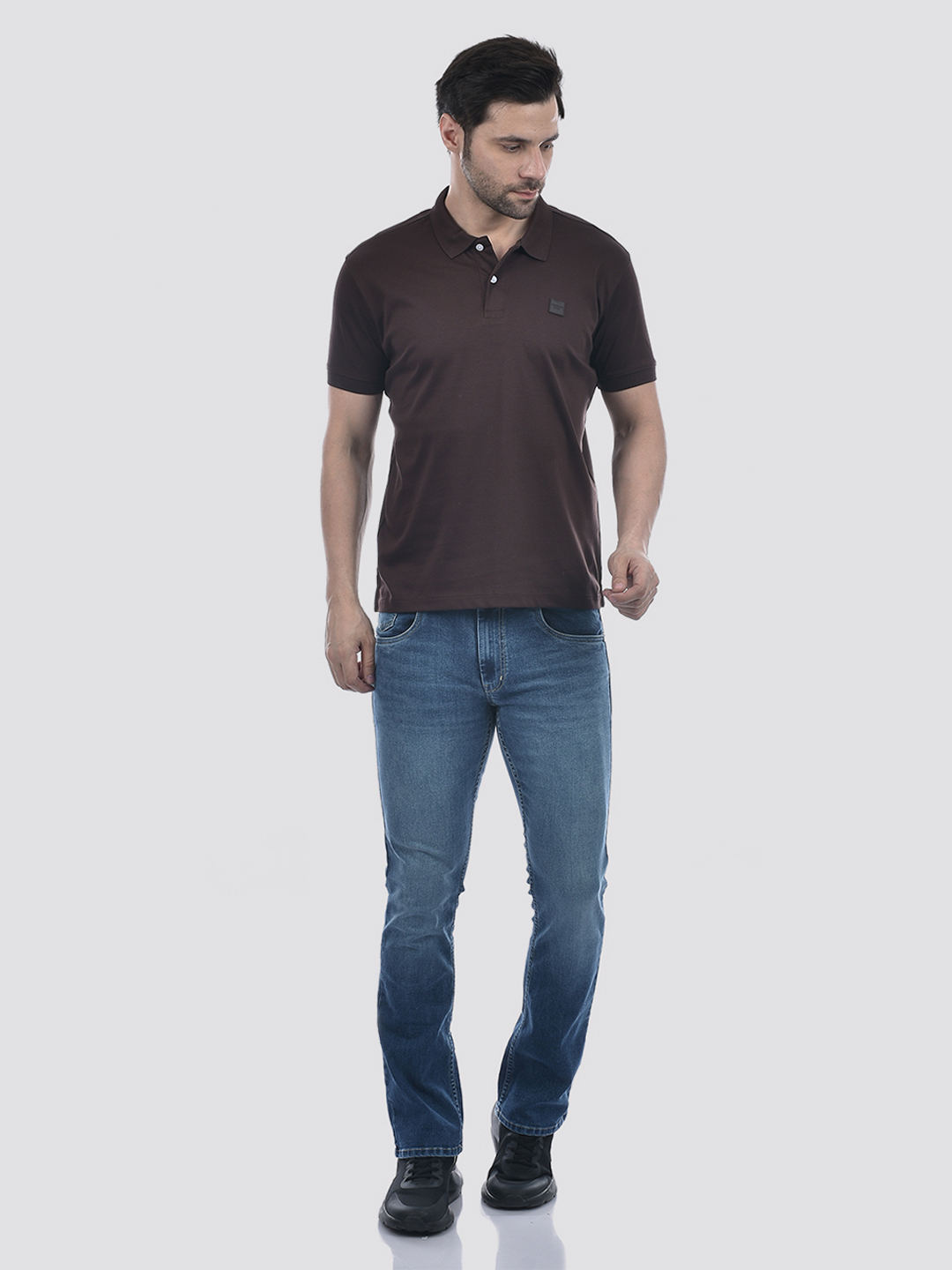 Numero Uno Men Solid Brown T-Shirt